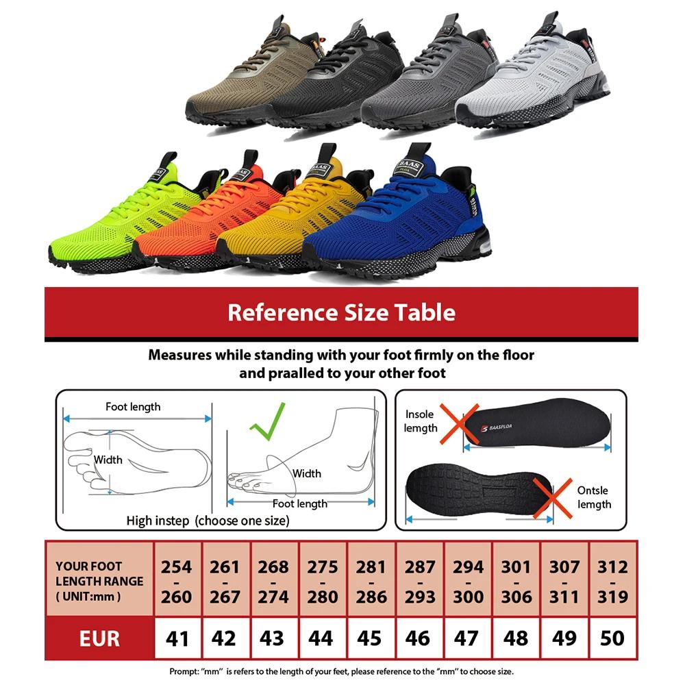 Baasploa – chaussures de course professionnelles pour hommes, baskets légères en maille de styliste