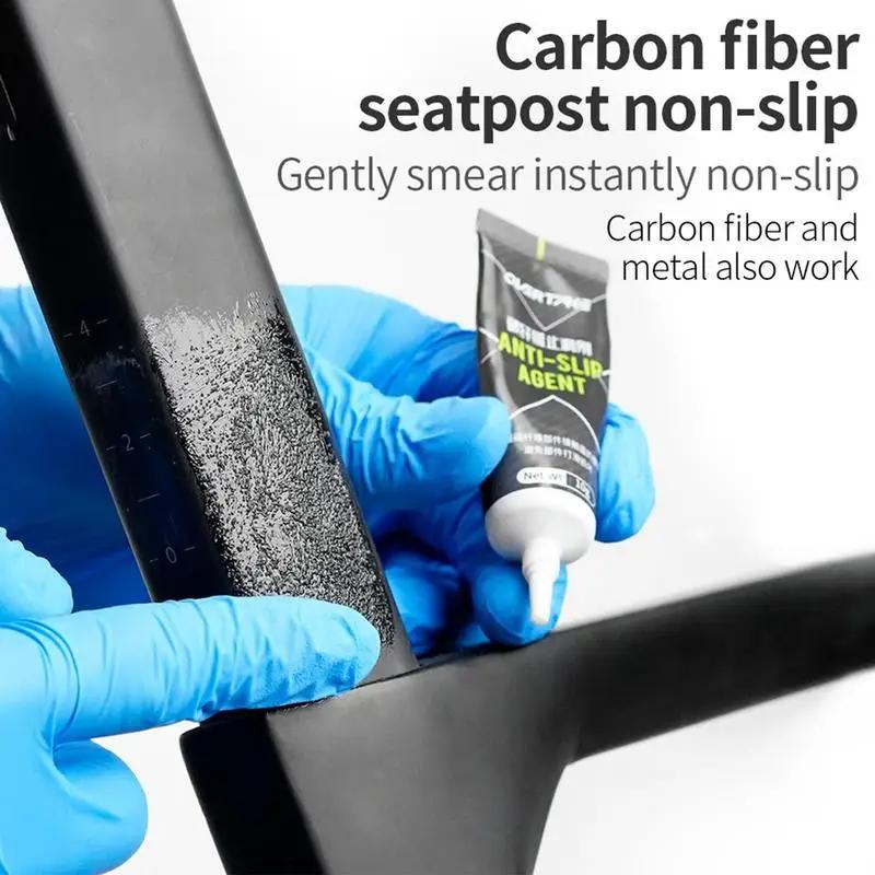 Agent Antidérapant en Fibre de Carbone 10G, pour Tige de Selle, Guidon, Cadre, Tige, Protection des