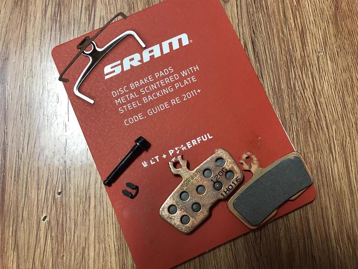 SRAM-Plaquettes de frein en métal pour vélo de route et VTT, CODE, GUIDE, Nipe, DB8 Series, Scintré