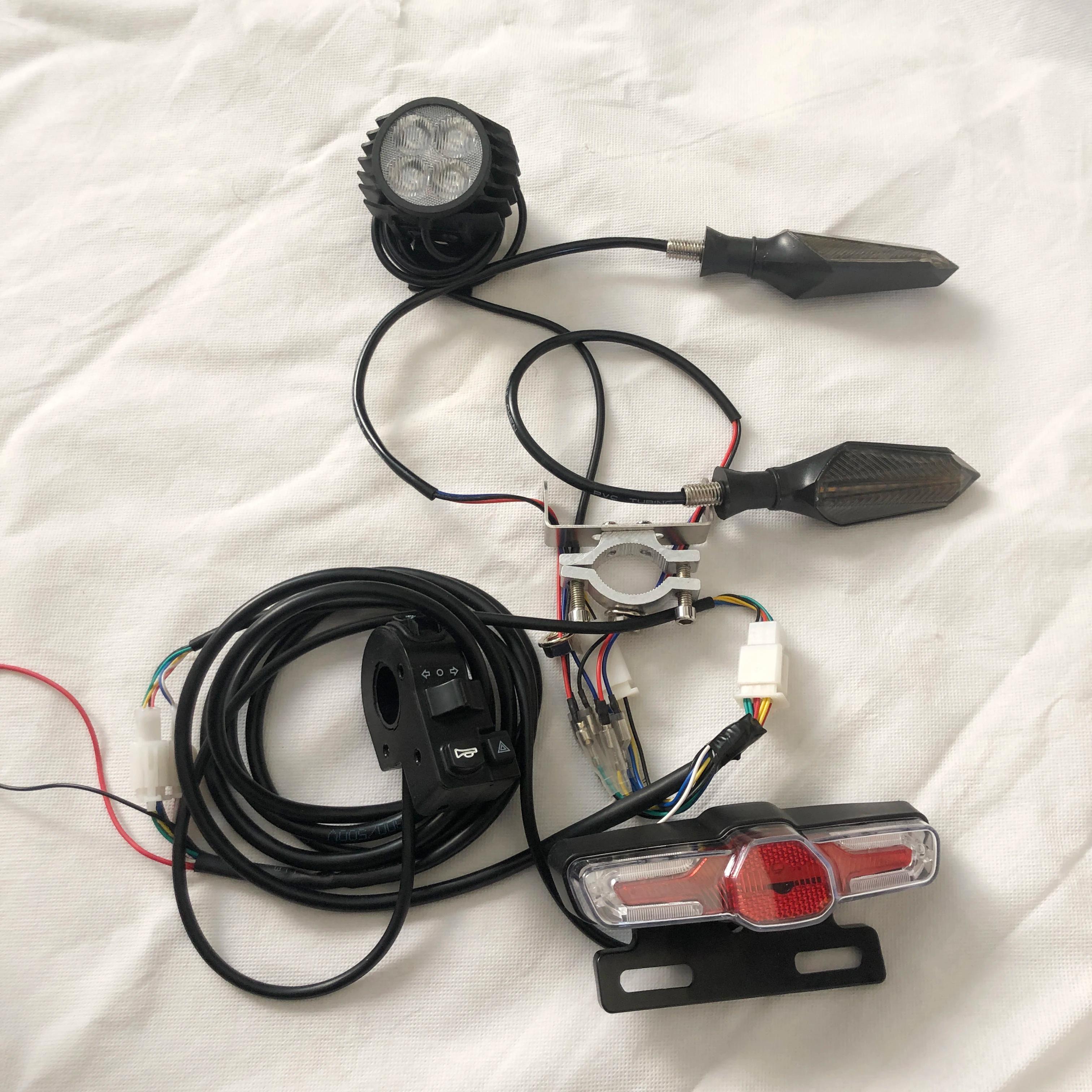Clignotant LED 48v 60v pour vélo et Scooter électrique, clignotant étanche pour moto, clignotant pou