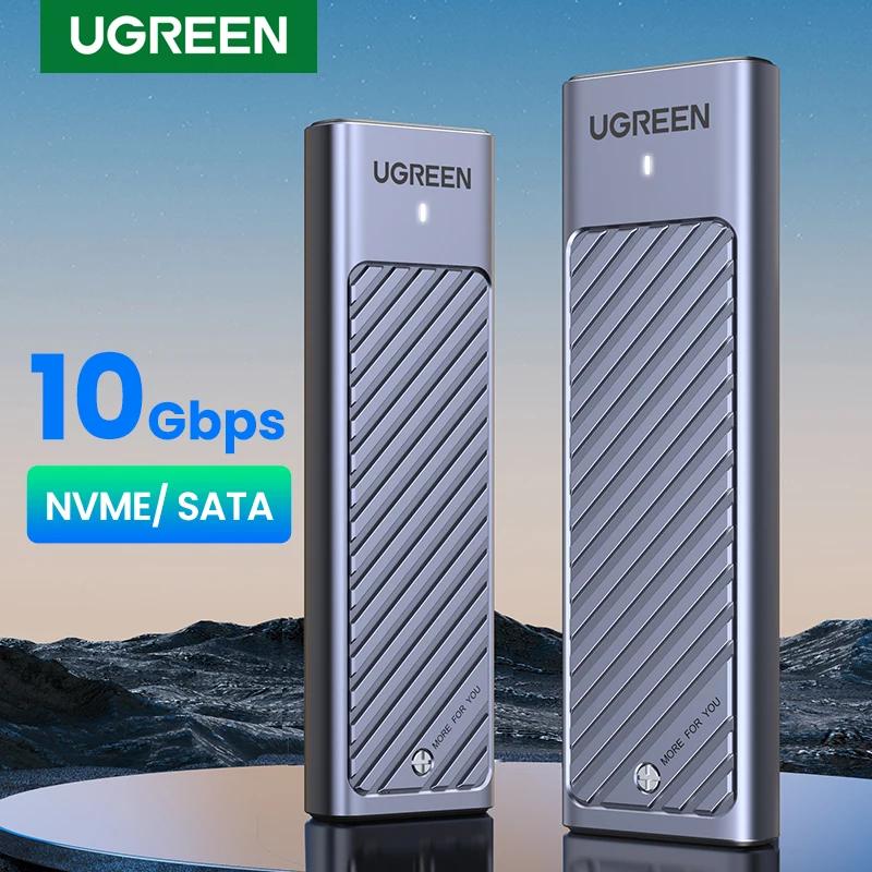 UGREEN – adaptateur de boîtier M.2 NVMe SATA SSD, 10Gbps USB 3.2 Gen2 USB C, prend en charge les clé