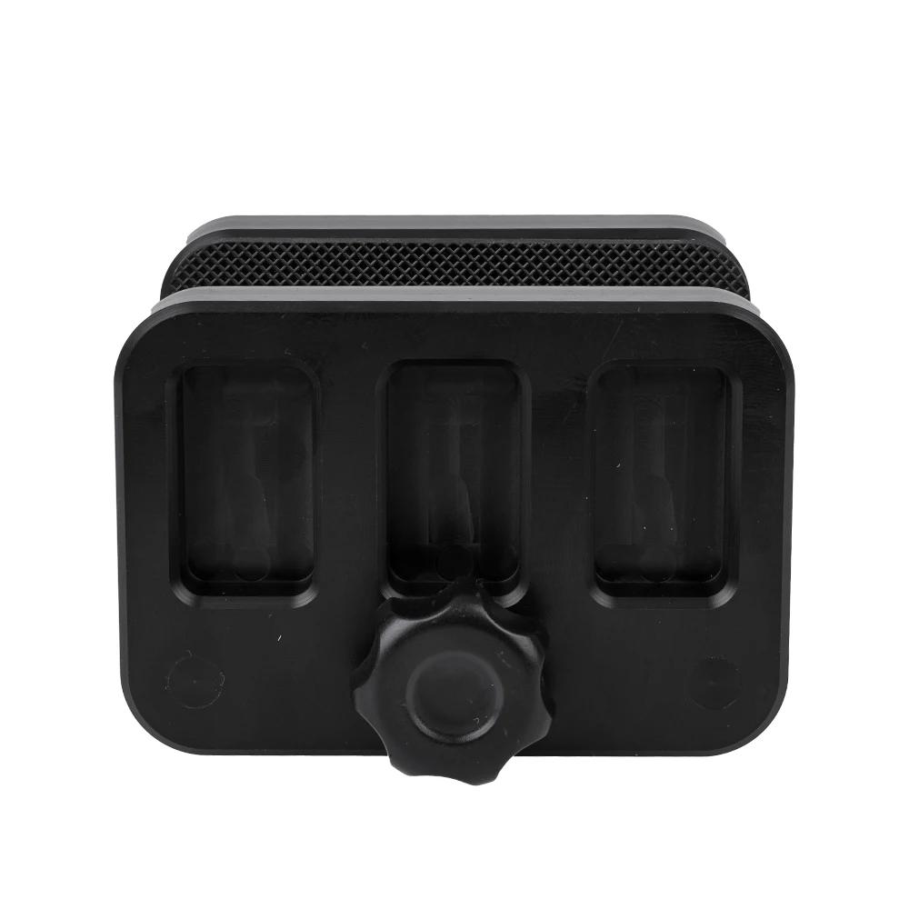 Trépied de tir de chasse, pince de tête de bâton de 65mm de large, support de pince de bipied, suppo