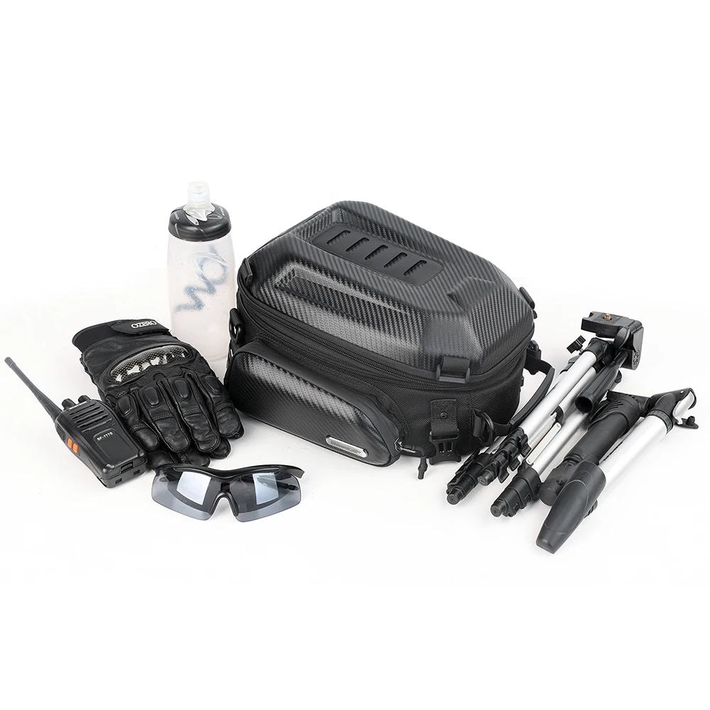 Rhinowalk sac de siège arrière de moto 12L-18L moteur extensible sac à dos à coque rigide en plein a