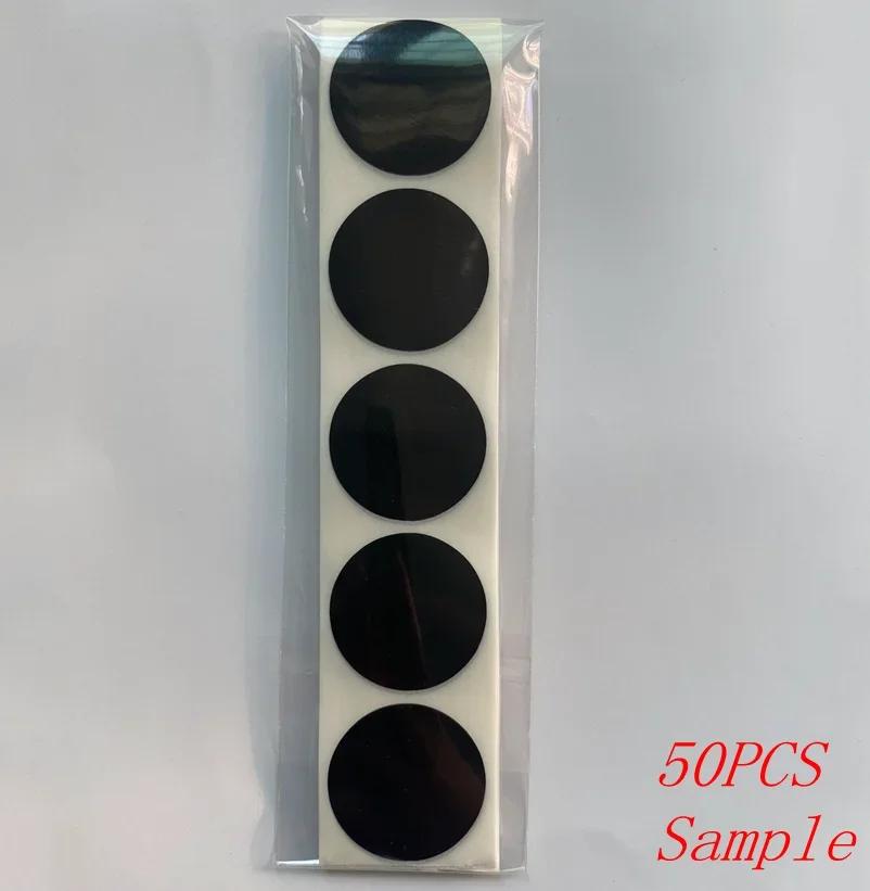 Autocollants ronds vierges faits à la main, 1 pouce, en papier noir, blanc, rose, pour Scrapbooking,
