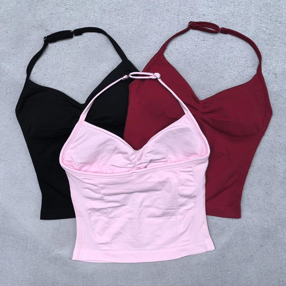 Gilet de Yoga à bretelles palangre réglable, vêtements de gymnastique pour femmes, soutien-gorge int