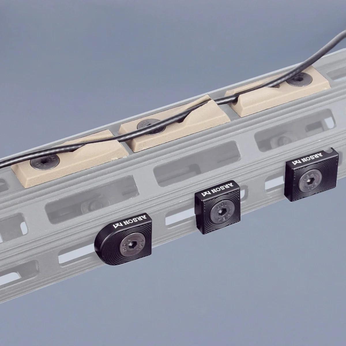 Nouveau système de guidage de fil de Clip de câble de commutateur de M-LOK en aluminium 3 pièces pou