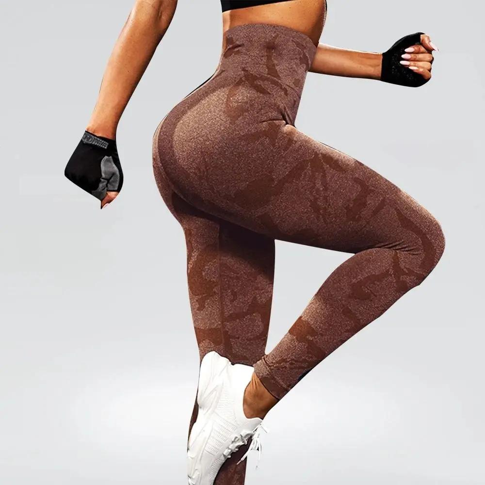 Femmes Yoga Fitness Sport taille haute bout à bout courbes collants d'entraînement élastique pantalo