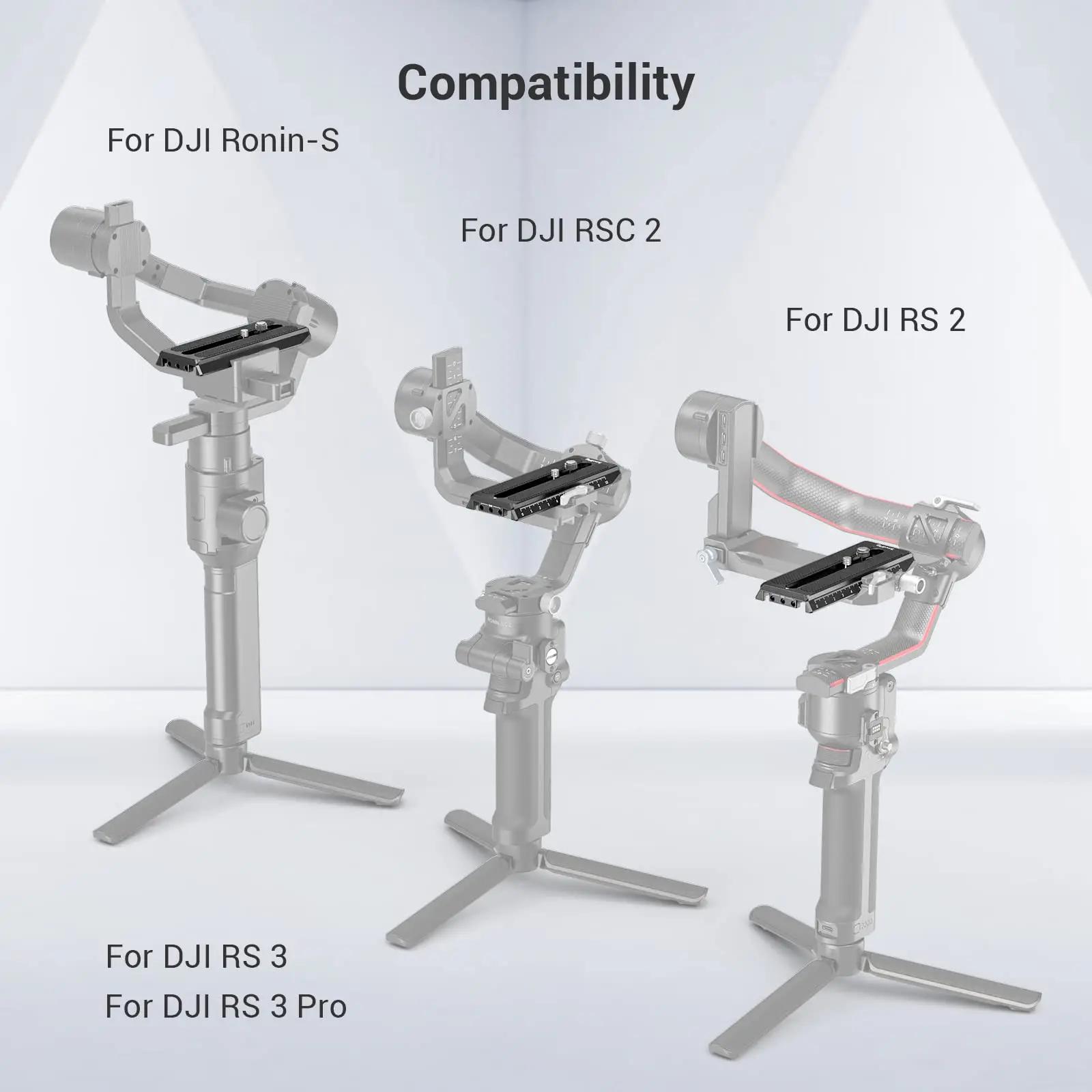 SmallRig Manfrotto plaque de dégagement rapide pour DJI RS3 /RS3 Pro/RS 2/RSC 2/RS 4/RS 4Pro/Ronin-S