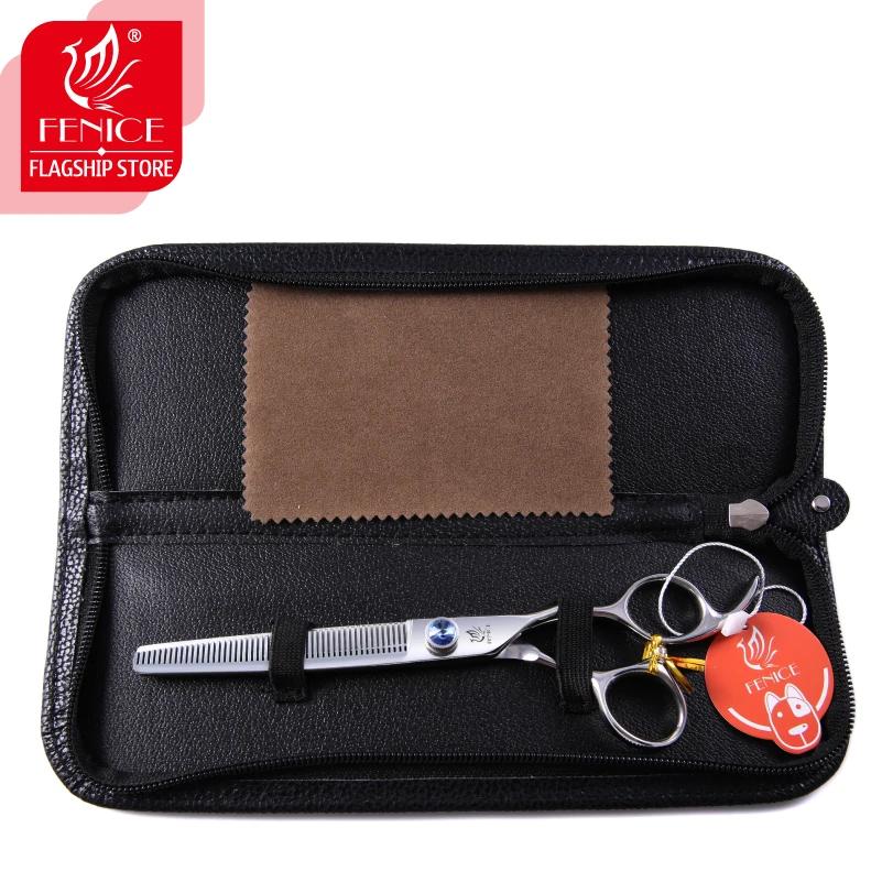 Fenice 7.0 7.5 pouces ciseaux amincissants professionnels pour animaux de compagnie japon 440c acier