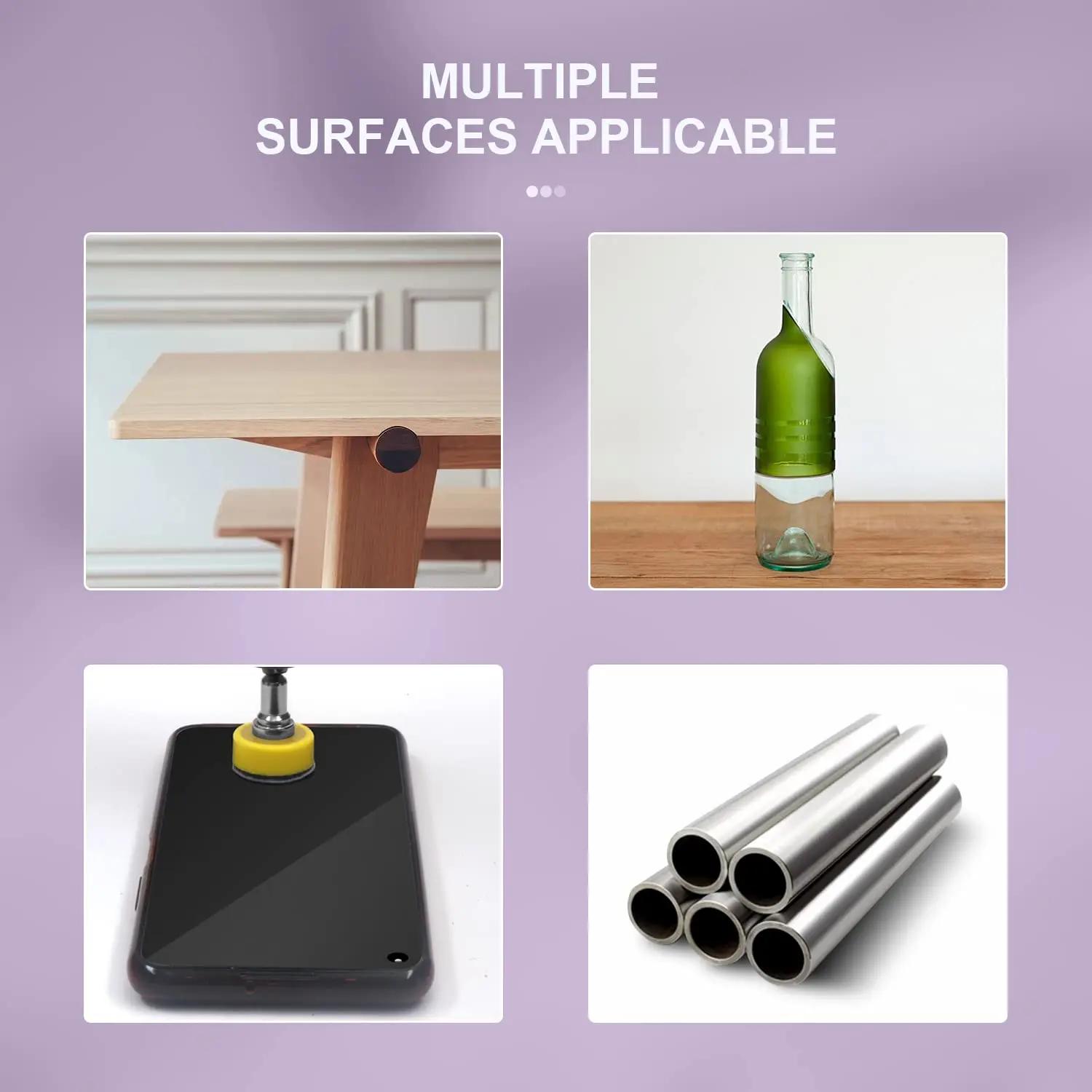 Papier de verre sec et humide de 1 pouce, 25MM, 124 pièces, avec support de polissage et tampon d'in