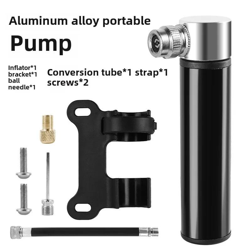 Mini pompe à vélo Portable en alliage d'aluminium, pompe à Air manuelle, gonfleur de pneus à bille,
