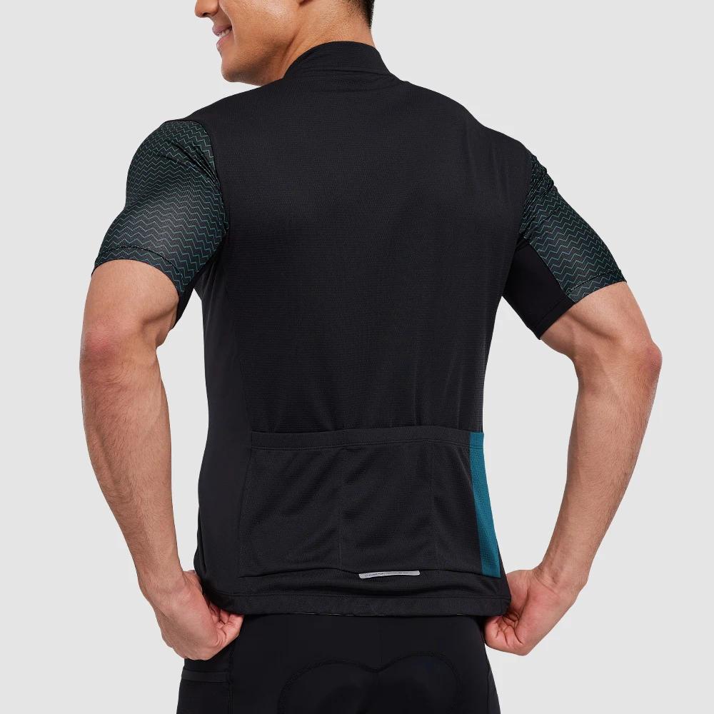 Santic-Maillot de Cyclisme à Manches Courtes pour Homme, Vêtement Confortable, VTT, Taille Asiatique
