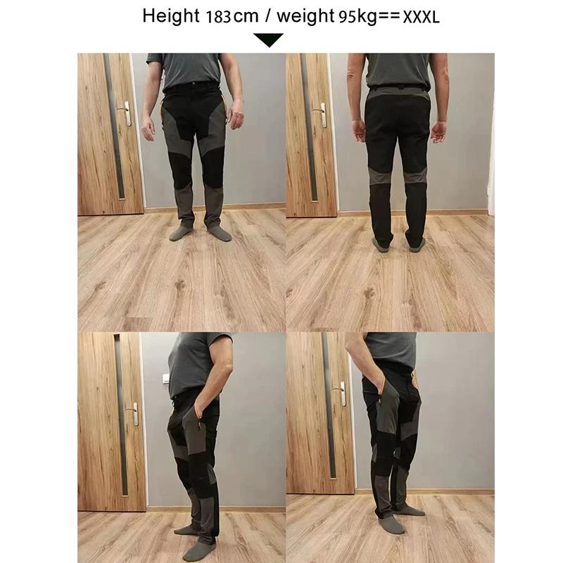 Pantalon randonnée homme TRVLWEGO été respirant - Pantalon camping séchage rapide résistant UV élastique