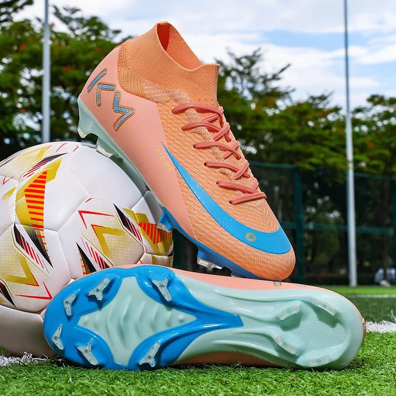 Nouveaux hommes Match bottes de Football cheville antidérapante TF/FG chaussures de Football profess