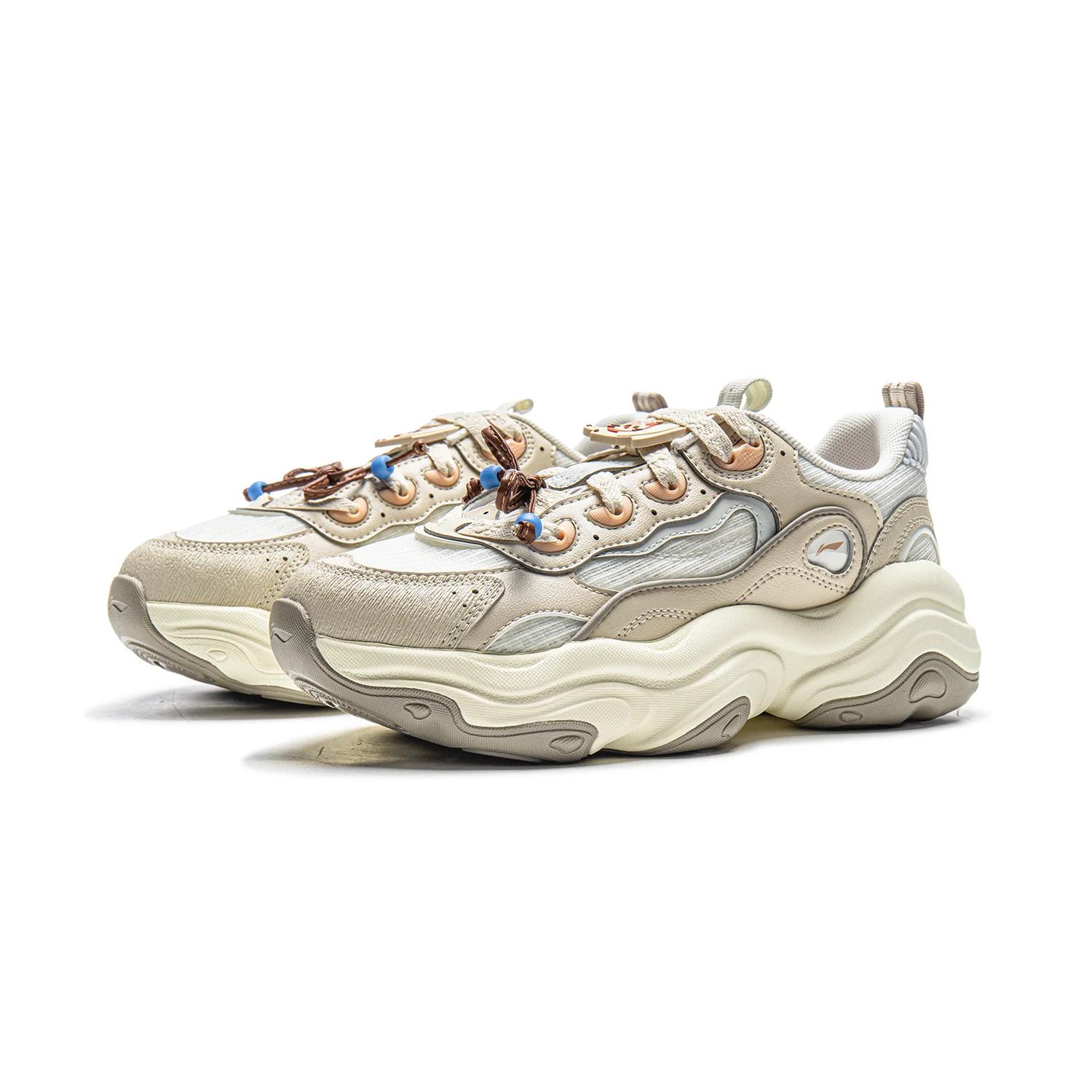 Li-ning femmes MIA style de vie chaussures portable réfléchissant rétro talon épais chaussures de sp