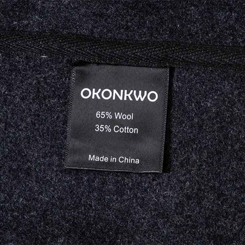 OKONKWO AMEKmp I-Gilet en Peluche Chaud à Col en V, Fleur Grossière Britannique, Voyage en Plein Air