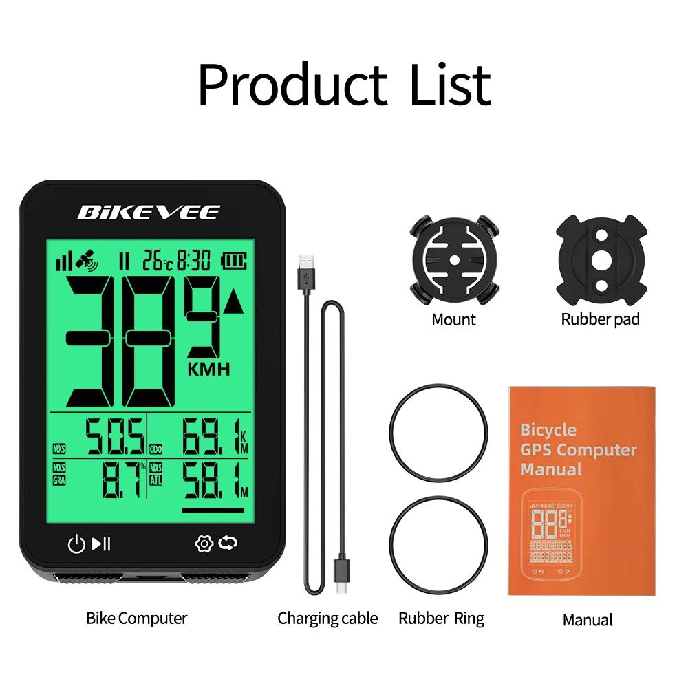 Ordinateur de vélo GPS sans fil numérique ordinateur de cyclisme intelligent multi-fonctionnel compt