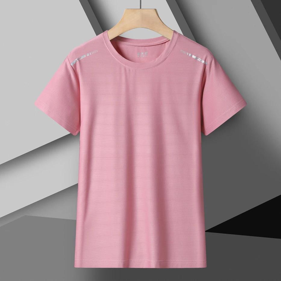 T-shirt course femmes réfléchissant élastique respirant séchage rapide glace soie été