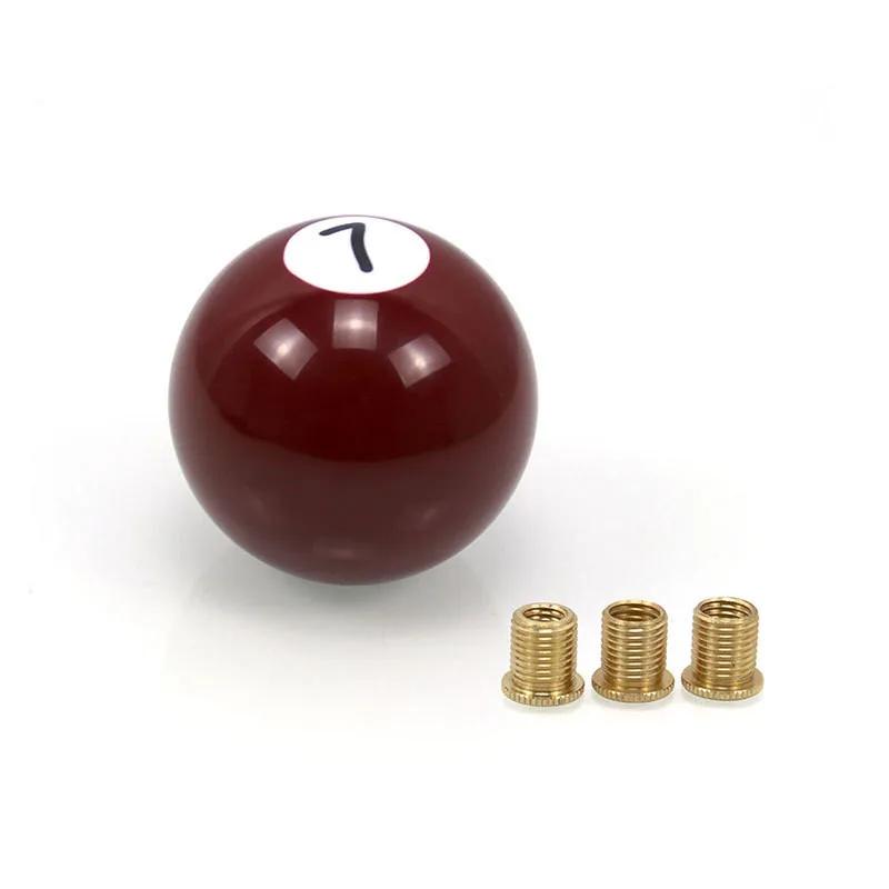 Pommeau de levier de vitesse de billard, boule de billard, boutons de levier de vitesse universels p