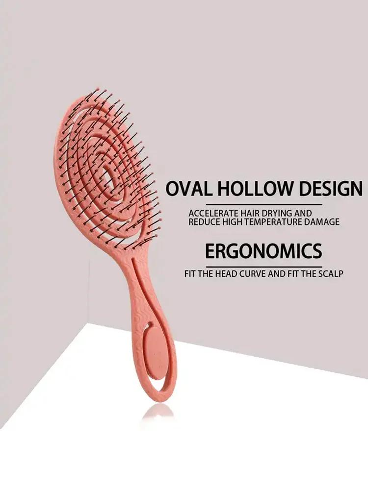 Peigne de Massage des cheveux, brosse à cheveux en Nylon, brosse à cheveux bouclée démêlante pour Sa