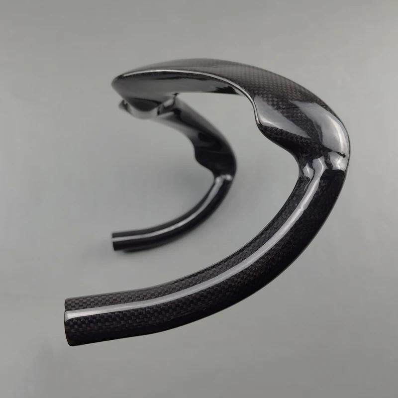 Guidon de course en carbone sans logo, barre courbée, barre de piste, barre de chute Sprinter, finit