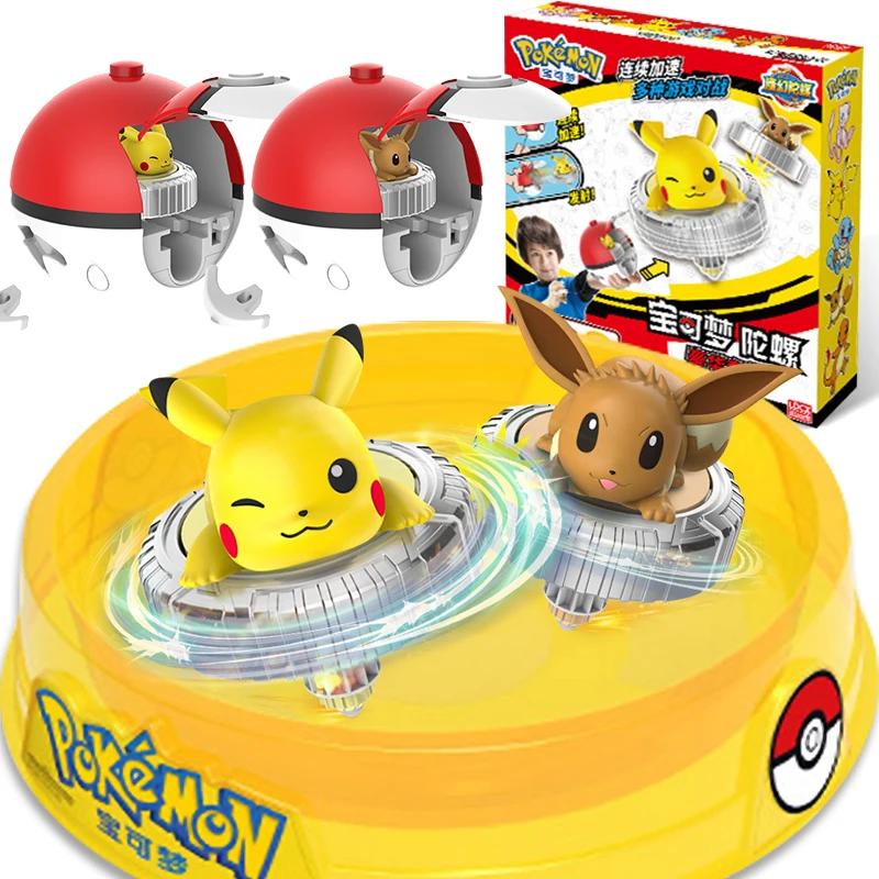 Figurines d'action pokémon Ball, jouet Gyro de combat, Pikachu, Charmander, Mewtwo, cadeaux