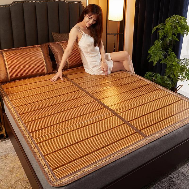 Tapis de paille pliable en bambou, 1.5/1.8/2.0m, pour la climatisation, pour la maison