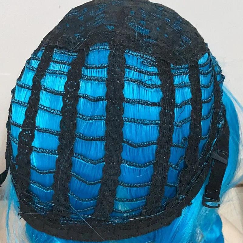 Meurtre dramatique DMMD Seragaki Aoba Cosplay Costume perruque de fête deux tons bleu Ombre cheveux