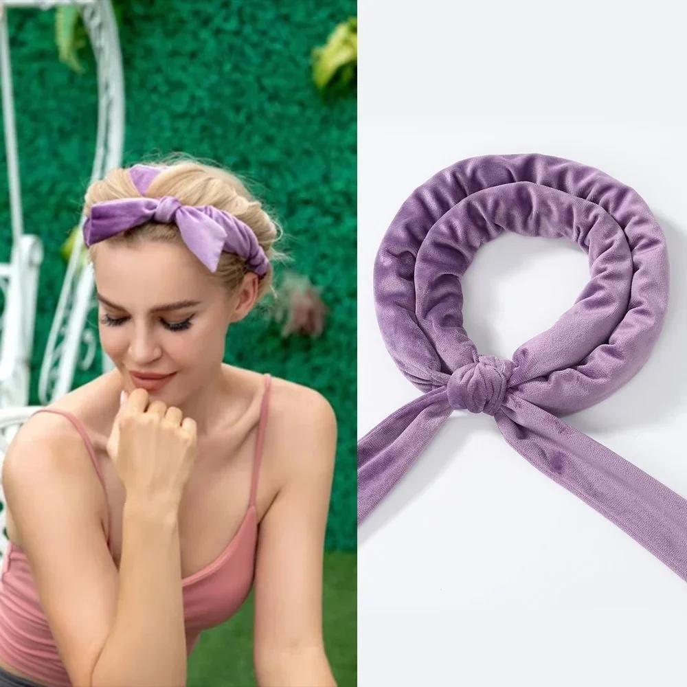 Tige à friser sans chaleur, bandeau sans chaleur, bigoudi doux et paresseux, barre de bouclage pour