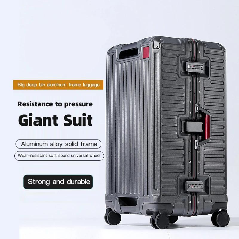 Valise à poignée large valise de voyage hommes 20 24 26 bagage à main femmes PC cadre en aluminium b