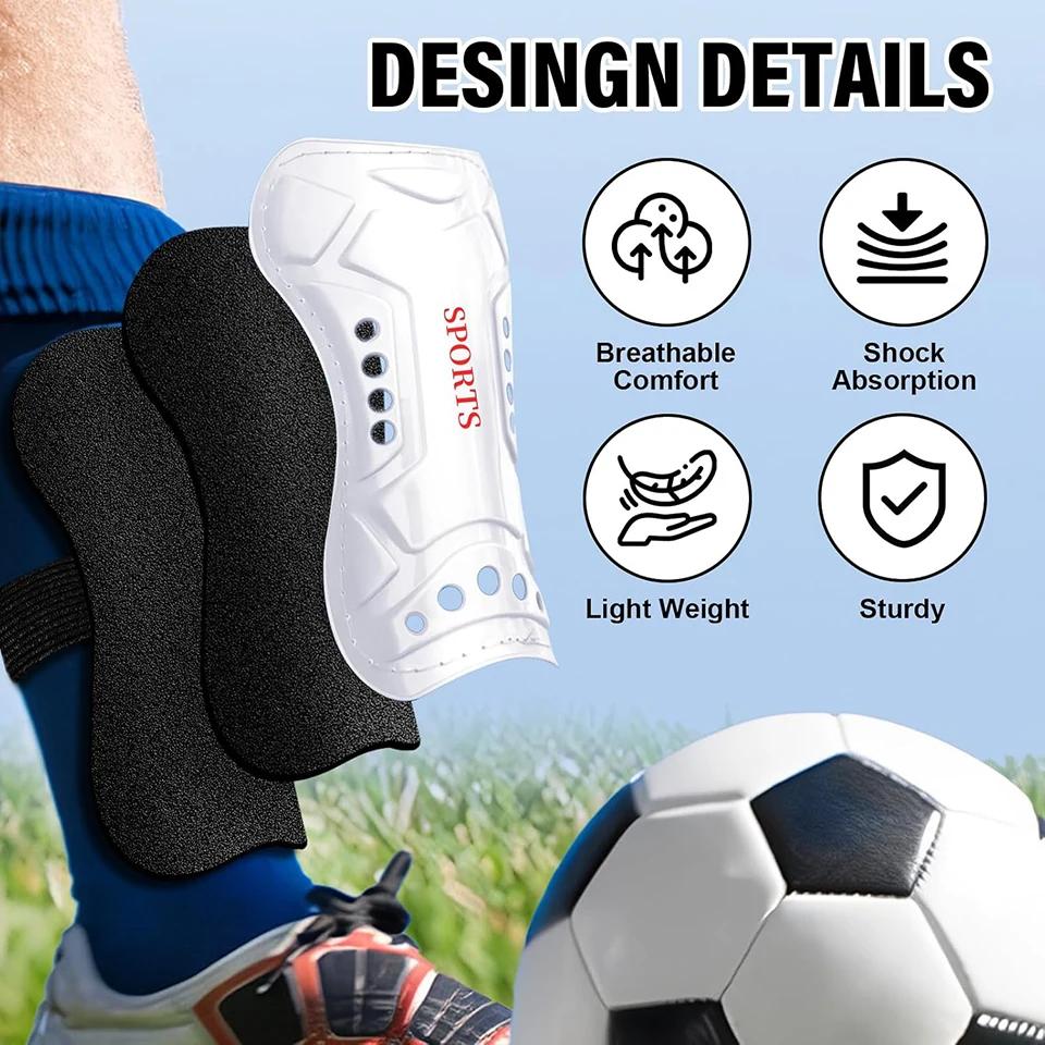 Protège-tibia football Loogdeel avec chaussettes genou anti-collision sport protection mollet