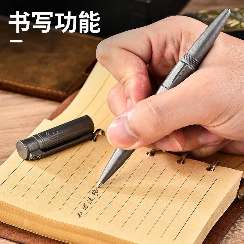 Stylo en alliage de titane EDC avec collection d'écriture, multifonctionnel, portable, extérieur, ou