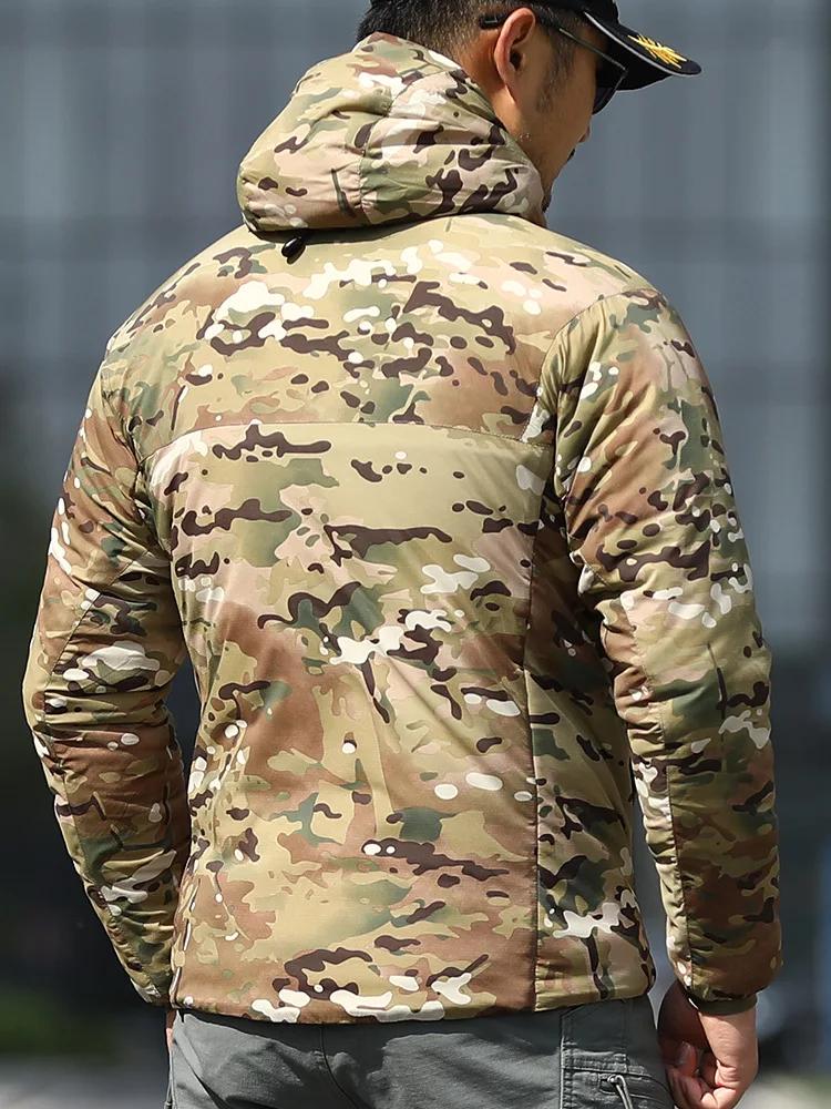 Veste tactique de camouflage militaire ultralégère et imperméable pour homme, manteau polaire coupe-