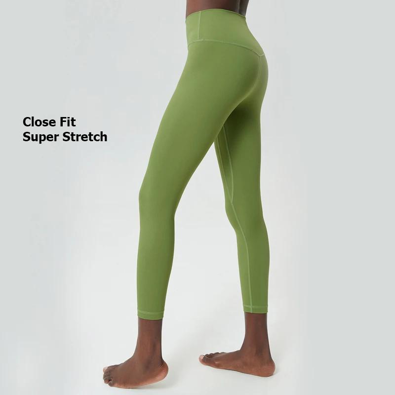 Pantalon de yoga extensible pour femmes 25 pouces - Leggings sport taille haute course