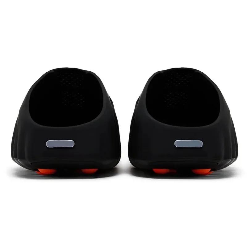 Claquettes de confort Rubber Tech 001, claquettes de course Running Bone White Red Black Light Smoke