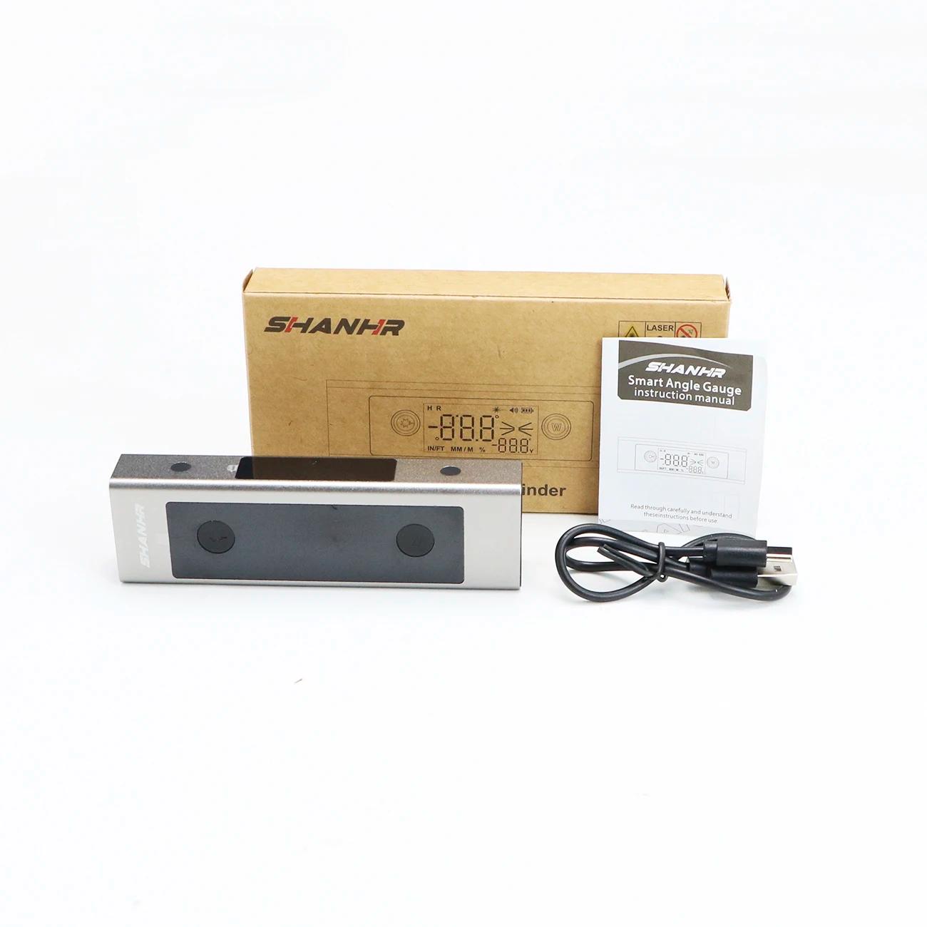 Niveau laser 2 en 1 SHANHR, règle de niveau laser de type C, règle d'angle à double laser, rapporteu