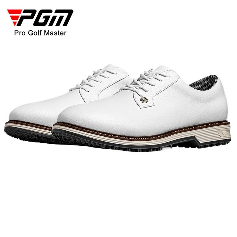 Chaussures de golf PGM pour hommes avec clous antidérapants, amorti à haute élasticité et baskets à