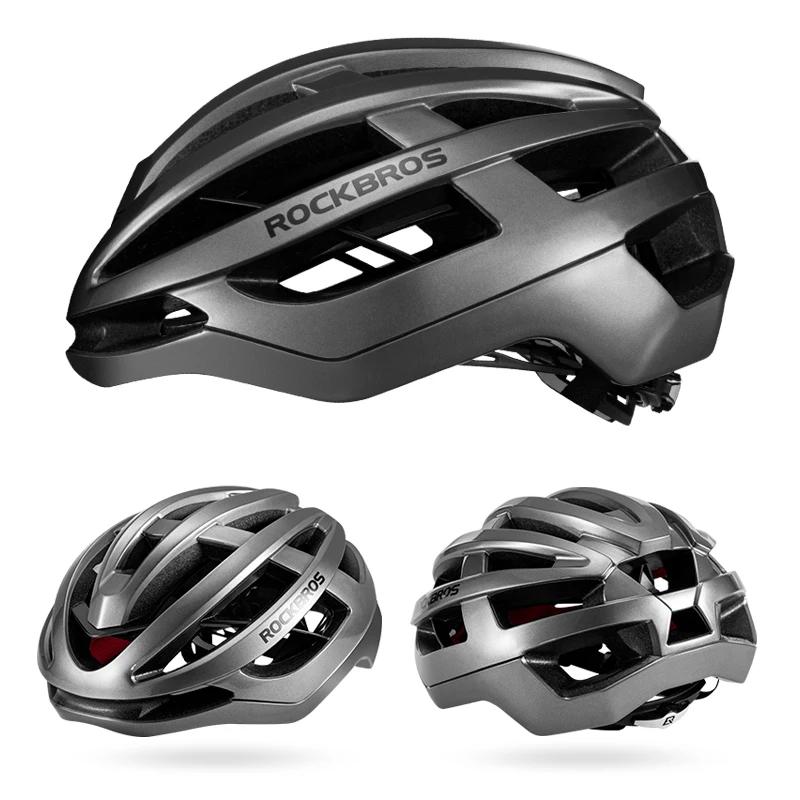 ROCKBROS – casque de vélo unisexe, respirant, ultraléger, moulé intégralement, antichoc, réglable, é