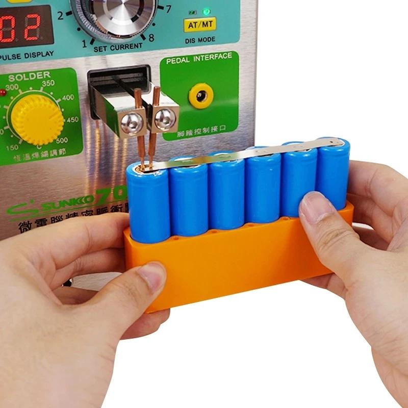 Fixation de pack de batterie pour soudeuse par points, outil de soudage, partenaires en plastique, s