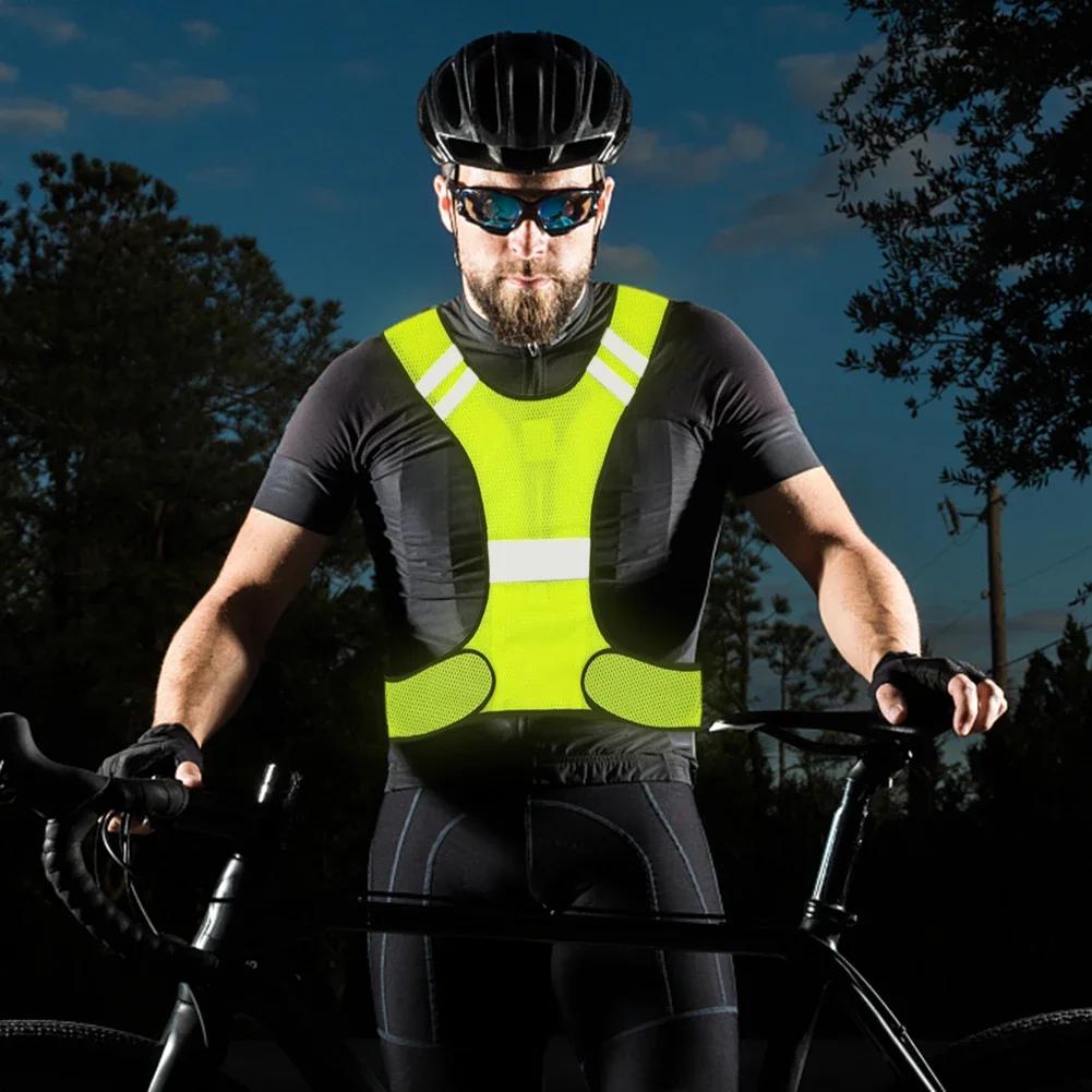 Gilet réfléchissant de sécurité respirant, léger et réglable pour hommes et femmes, équitation de nu
