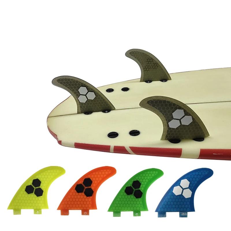 Ensemble d'ailerons Tri-fines UPSURF FCS S/M/L, palmes de Surf en nid d'abeille, propulseur de planc