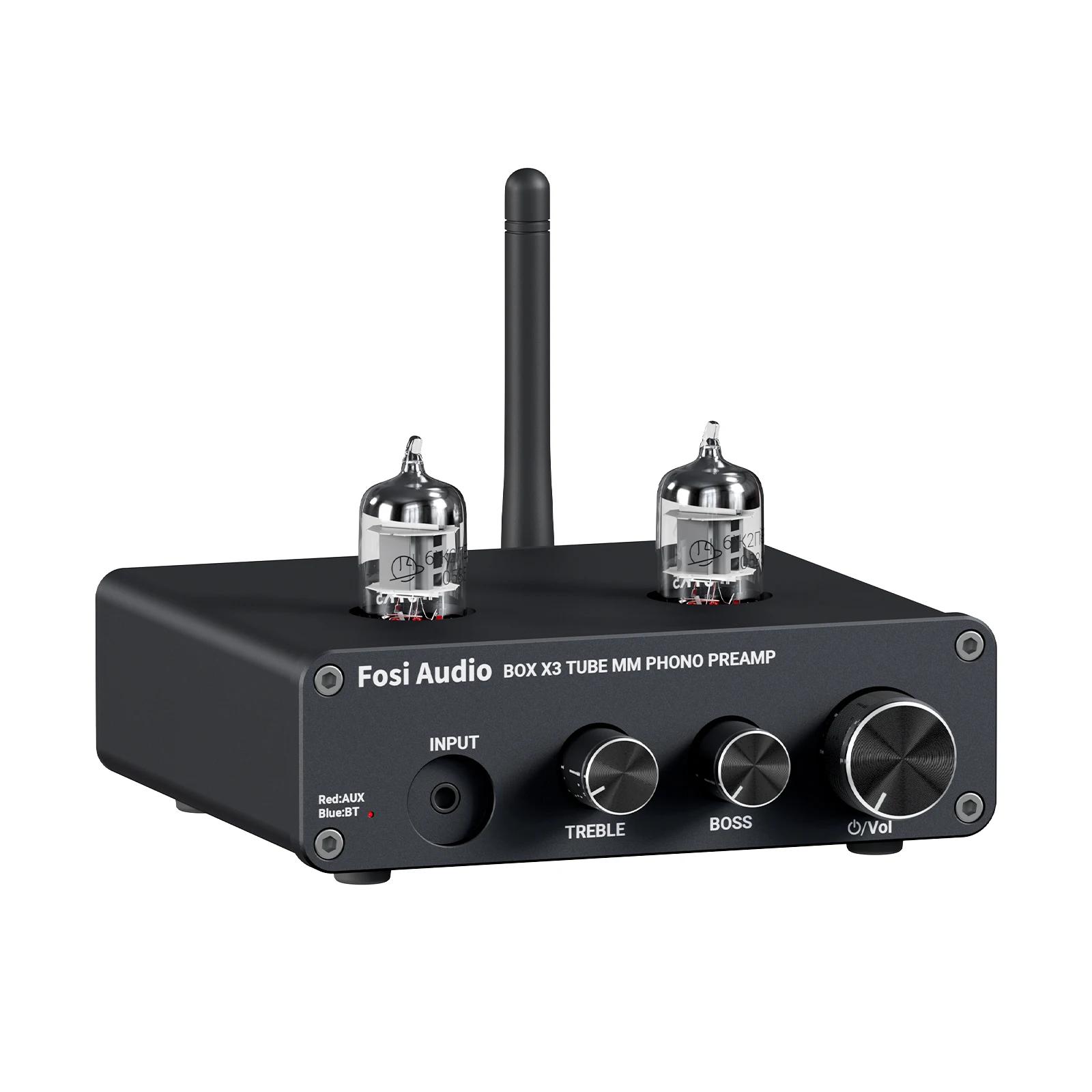 Préampli Phono Audio Bluetooth Fosi pour préamplificateur phonographe à platine avec amplificateur à