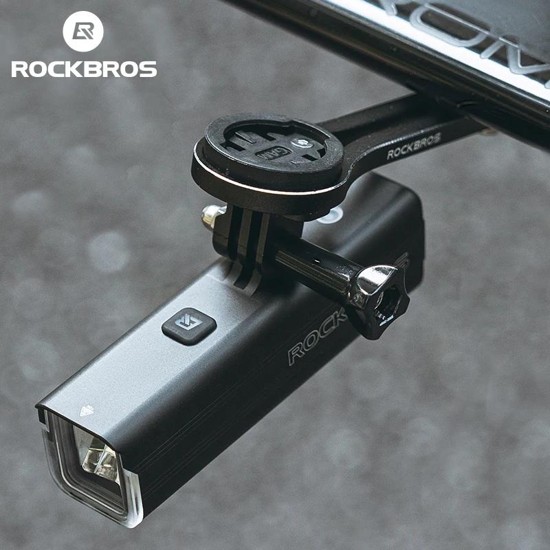ROCKBROS-enquêter de vélo en alliage d'aluminium, chargement de type C, lumières frontales intellige
