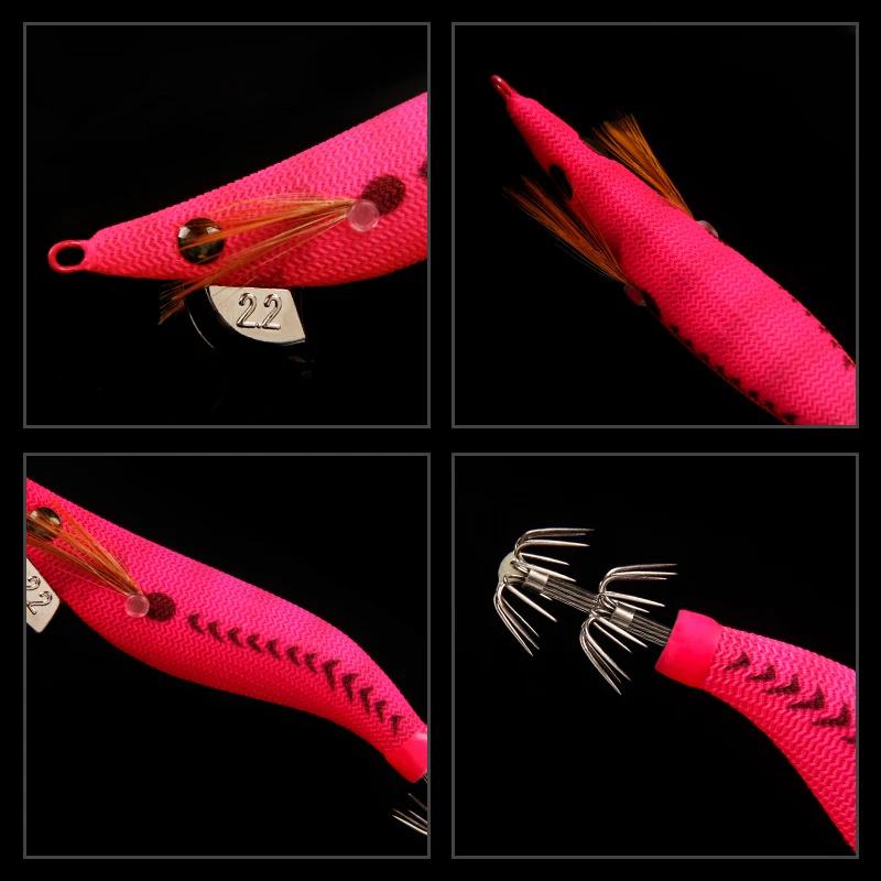 LETOYO 2.2# 1.8# 1.5# MINI leurre de calmar coulant Leurre de pêche au calmar lumineux Appât artific