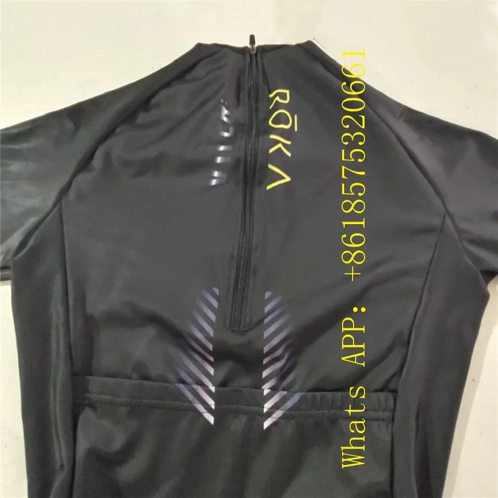 ROKA Triathlon costume hommes à manches courtes cyclisme maillot combinaison Triathlon Speedsuit Tri