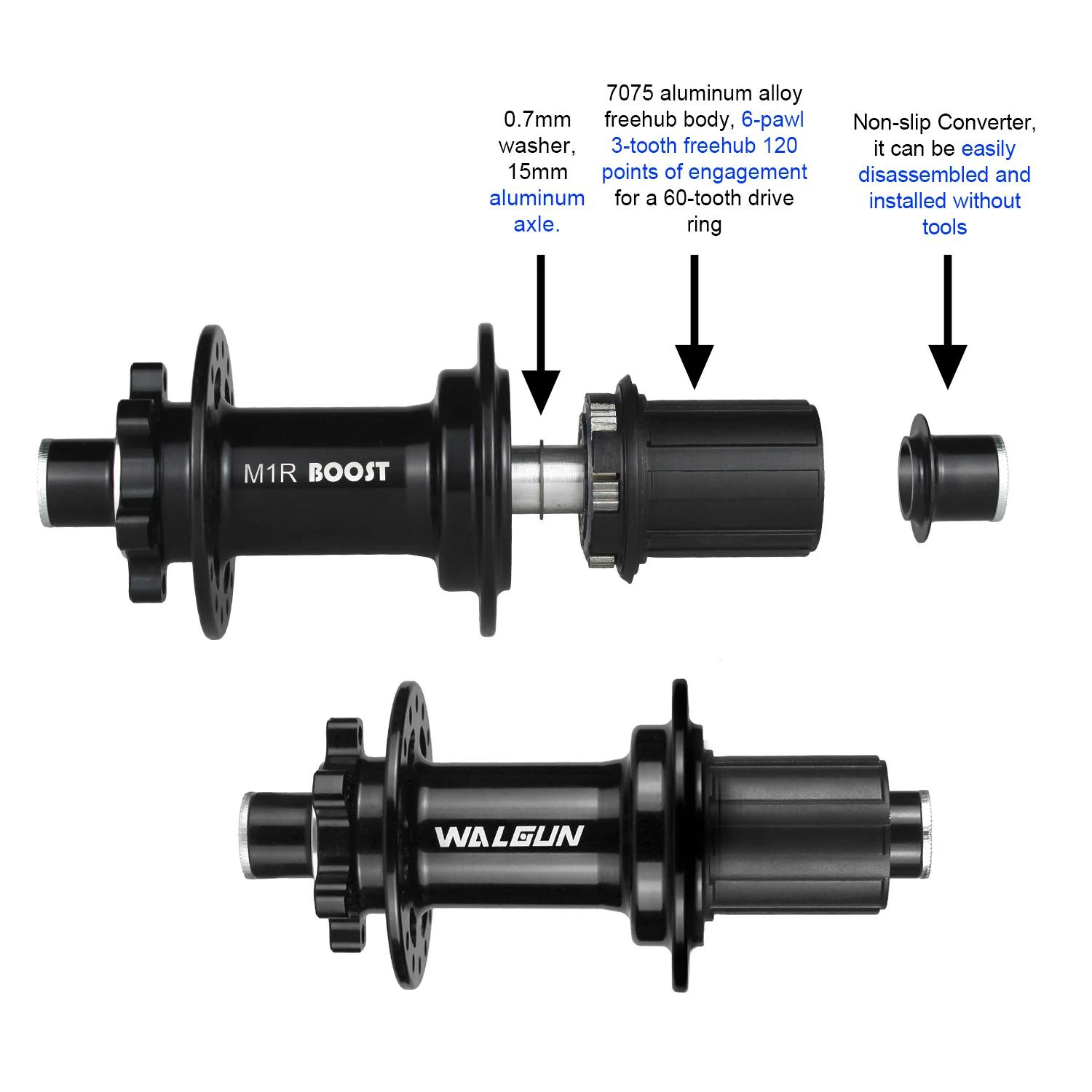 M1F M1R BOOST-Moyeu de VTT 28 32 36 trous 110mm 148mm HG MS micro spline XD XDR 11 12 V, moyeu de vé
