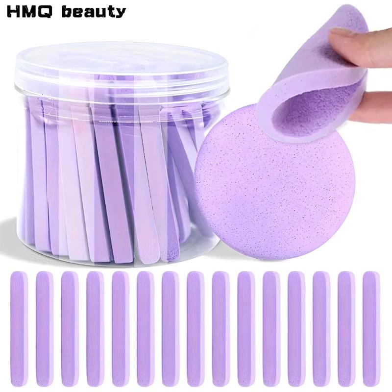 Compresse bouffante de lavage du visage avec boîte de rangement, éponge de nettoyage du visage pour