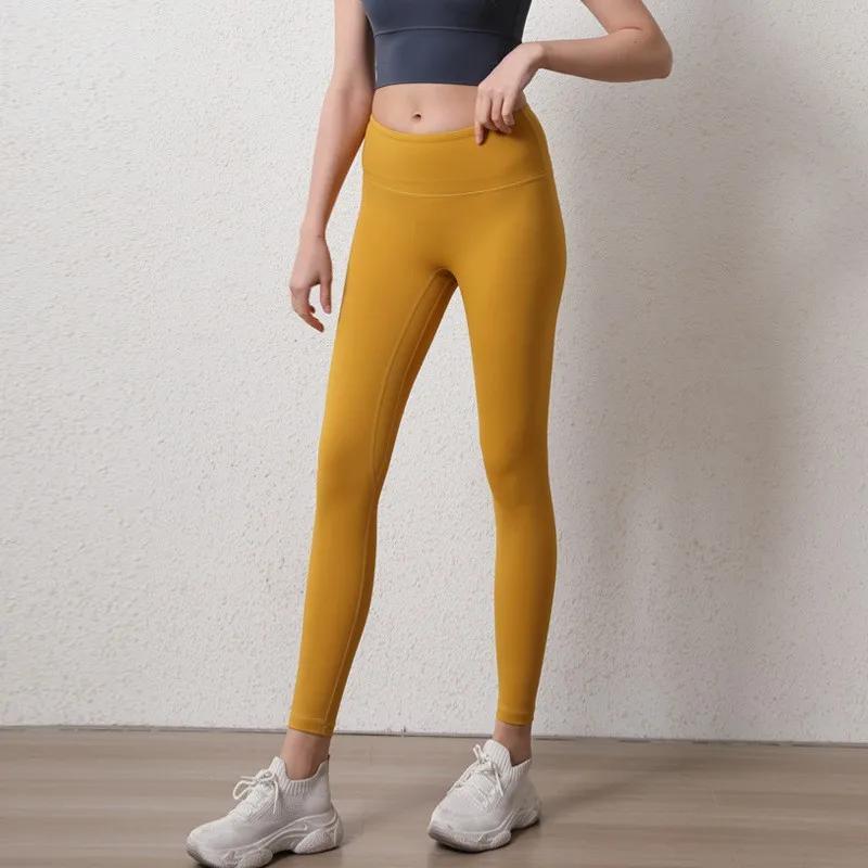 Leggings de yoga haut de gamme pour femmes, pantalons de sport à haute élasticité, collants de cours