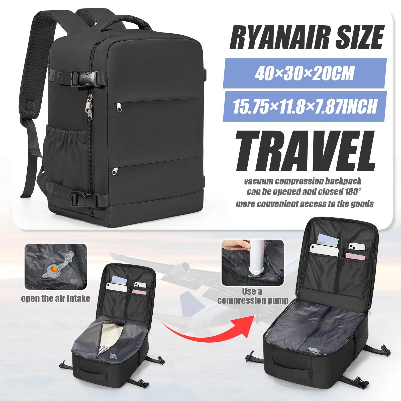 Sac à dos sous vide Ryanair 40x30x20, sac à dos de voyage pour courtes distances, sac de cabine WizA