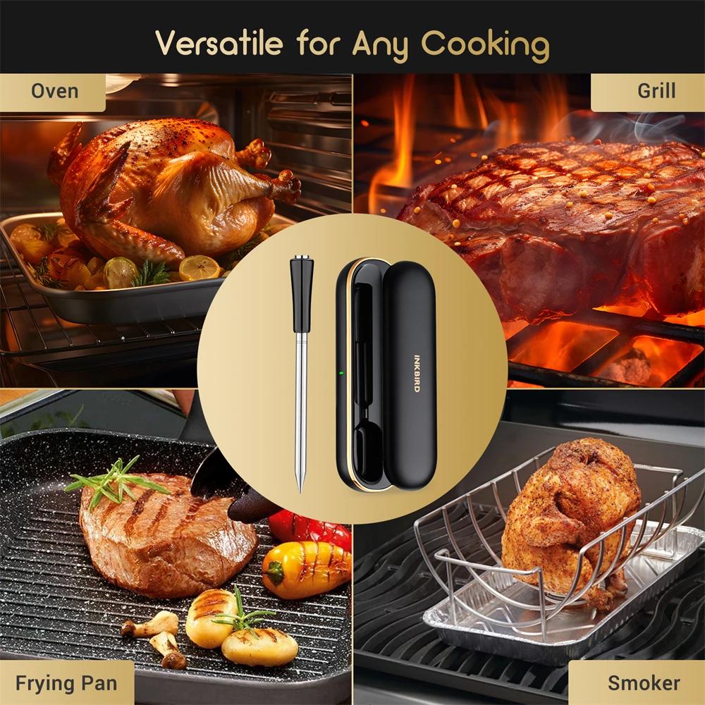 INKBIRD thermomètre à viande sans fil INT-11P-B thermomètre à viande Bluetooth sans fil pour griller